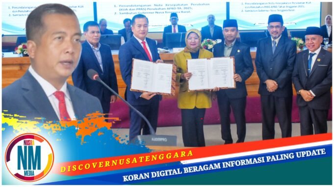 Pemprov dan DPRD NTB Teken KUA-PPAS APBD Perubahan 2025