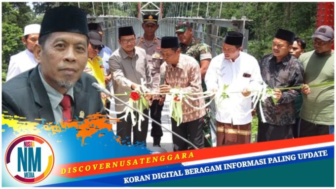 Resmikan Jembatan Gantung di Desa Lantan, Anggota DPR Abdul Hadi : “Bentuk Perhatian Prabowo”