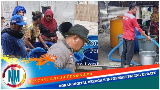 Pemprov NTB Salurkan Bantuan 15 Ribu Liter Air Bersih di Lombok Timur