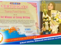 Tsania Putri Hanifa Alumni SDIT Samawa Cendekia Raih Juara I Ecompt International English Competition 2025
