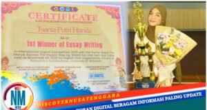 Tsania Putri Hanifa Alumni SDIT Samawa Cendekia Raih Juara I Ecompt International English Competition 2025