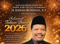 Anggota DPR RI Johan Rosihan : Selamat Tahun Baru 2026