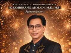 Ketua Komisi III DPRD NTB : Selamat Tahun Baru 2026