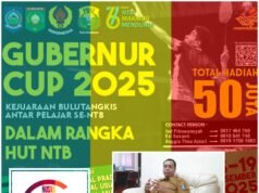 Kadispora NTB Optimistis Turnamen Bulu Tangkis Piala Gubernur Antar Pelajar Berjalan Sukses