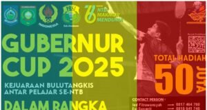Kadispora NTB Optimistis Turnamen Bulu Tangkis Piala Gubernur Antar Pelajar Berjalan Sukses