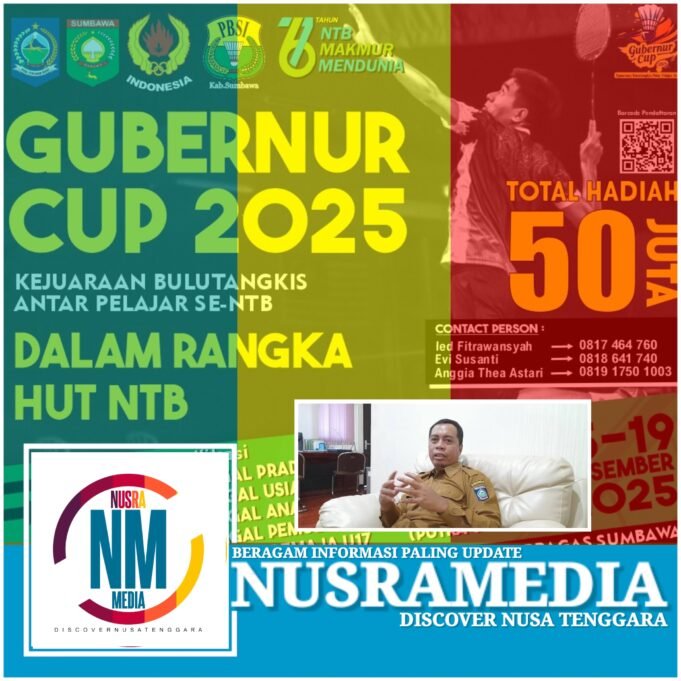 Kadispora NTB Optimistis Turnamen Bulu Tangkis Piala Gubernur Antar Pelajar Berjalan Sukses