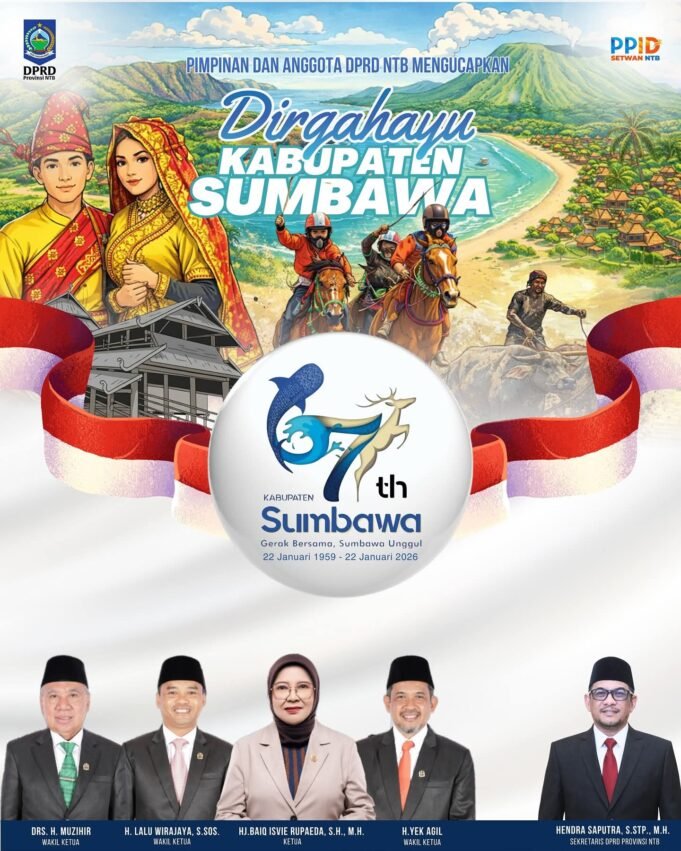 KELUARGA BESAR DPRD NTB : DIRGAHAYU KABUPATEN SUMBAWA KE-67