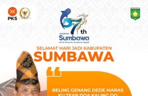 ANGGOTA DPR RI JOHAN ROSIHAN : SELAMAT HARI JADI KABUPATEN SUMBAWA KE-67