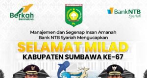 BANK NTB SYARIAH : SELAMAT MILAD KABUPATEN SUMBAWA KE-67