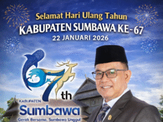 ANGGOTA DPRD NTB SALMAN ALFARIZI : SELAMAT HUT SUMBAWA KE-67