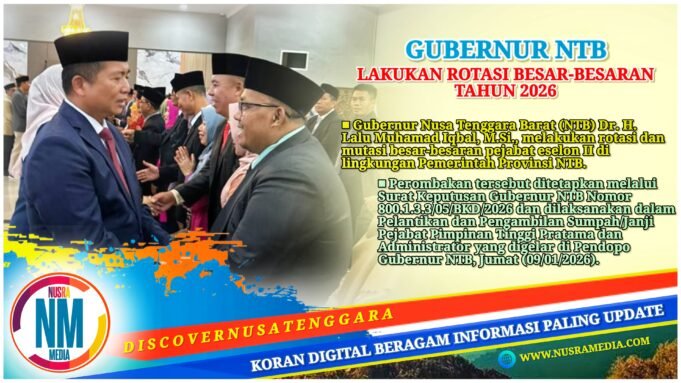 Pejabat NTB “Dikocok” Ulang, Mesin Birokrasi Diminta Langsung “Berlari” : Kepala Diskominfotik Berganti