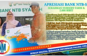 Dukung Program Sumbawa Hijau Lestari, Bupati Jarot : Terimakasih Bank NTB Syariah