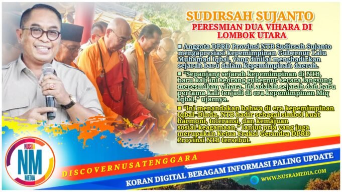 Sejarah Baru di NTB, DPRD Apresiasi Gubernur Iqbal Resmikan Vihara