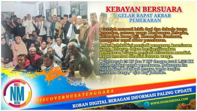 Menunggu 25 Tahun, Warga Kebayan Gelar Rapat Akbar Desak Pemekaran Kelurahan