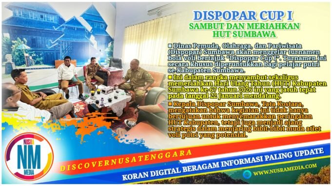 HUT Sumbawa ke–67, Dispopar Gelar Lomba Voli Pelajar Putri