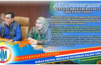 Jaga Warisan Wastra Sumbawa, Pemkab Dorong Perlindungan Hukum Motif Tenun Lewat KIK