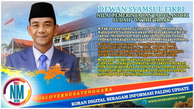 Menuju Usia ke-67, Legislator Udayana asal Sumbawa Titip Harapan