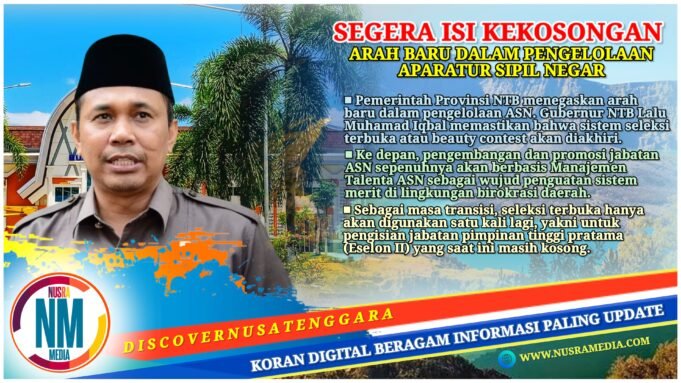 Pemprov NTB Akhiri Era Beauty Contest, Karier ASN Kini Berbasis Manajemen Talenta