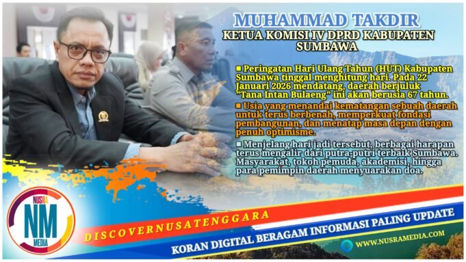 HUT ke-67 Sumbawa, Momentum Bangun SDM Unggul dan Berdaya Saing