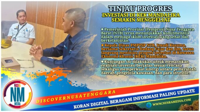 DPMPTSP NTB Pastikan Investasi Tumbuh Sehat dan Kondusif