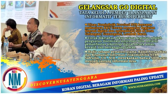 Diskominfotik NTB dan KKN Unram Dorong Desa Melek Informasi