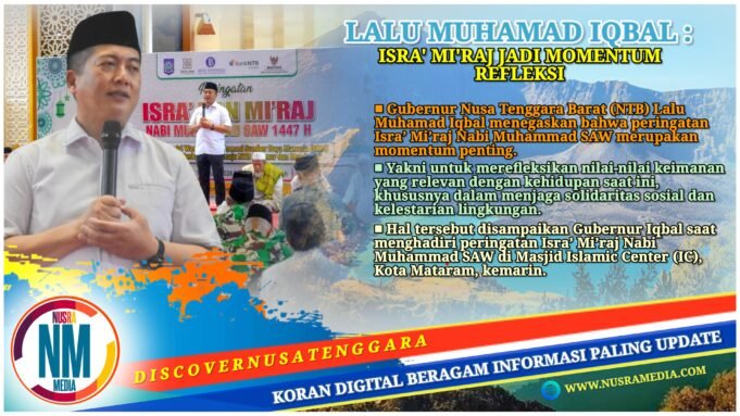 Gubernur Ajak Warga NTB Jaga Alam dan Perkuat Solidaritas Sosial