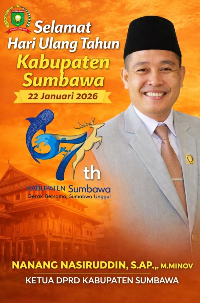 KETUA DPRD SUMBAWA : SELAMAT HUT KABUPATEN SUMBAWA KE-67