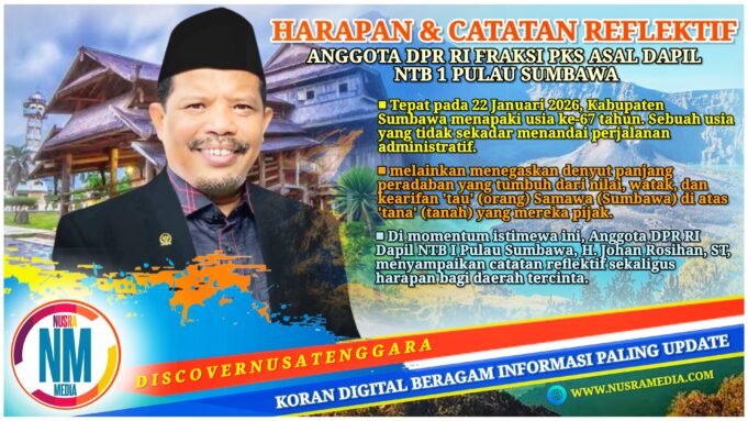 Menjaga “Tau dan Tana Samawa” : Catatan Johan Rosihan untuk Sumbawa di Usia ke-67