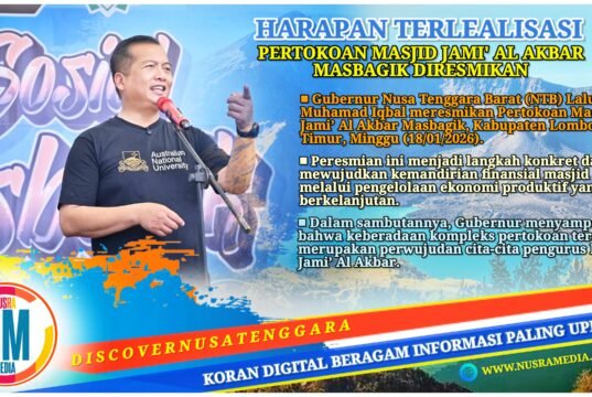 Gubernur NTB Dorong Kemandirian Ekonomi Masjid