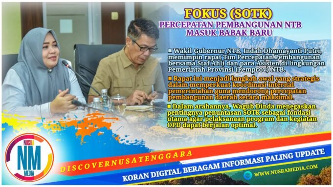 Pimpin Rapat Strategis, Wagub NTB Tekankan Sinergi dan Akselerasi Program Prioritas