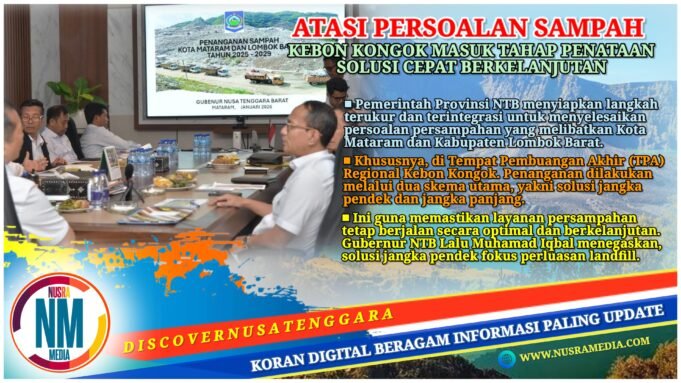 Pemprov NTB Siapkan Perluasan Landfill dan Waste to Energy