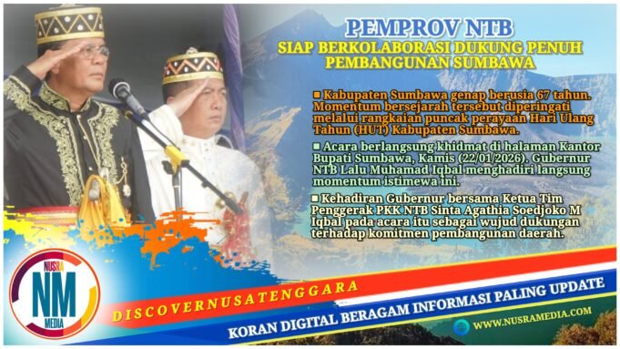 Disambut Hangat Jarot-Ansori, Gubernur NTB Hadiri Puncak HUT Sumbawa ke-67