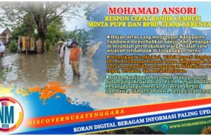 Terjun Langsung Tinjau Banjir Sernu, Wabup Sumbawa Instruksikan Penataan Total Drainase