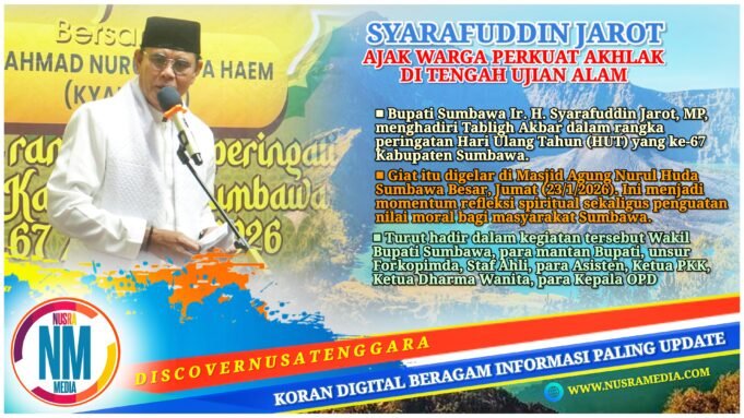 Bupati Sumbawa Tekankan Keseimbangan Pembangunan Fisik dan Spiritual