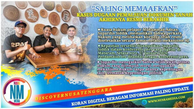 Kasus Hukum Anggota DPRD NTB Efan Limantika Ditutup Lewat Mekanisme Restorative Justice