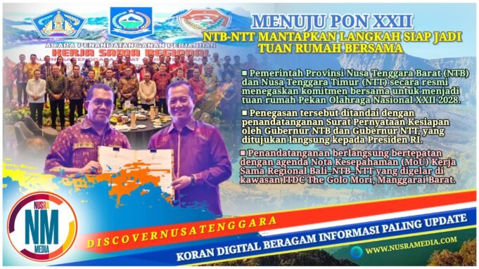 Kolaborasi Timur Indonesia, Gubernur Iqbal Pastikan PON 2028 Digelar di NTB-NTT