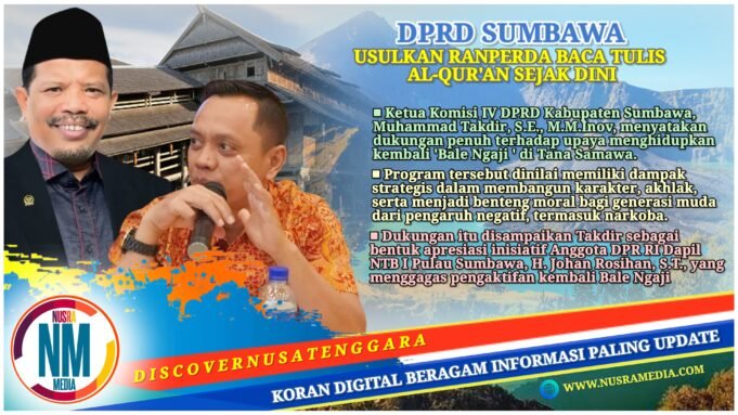 Dukung Bale Ngaji Dihidupkan Kembali, Ketua Komisi IV M Takdir : Pembentuk Karakter dan Akhlak Anak Bangsa
