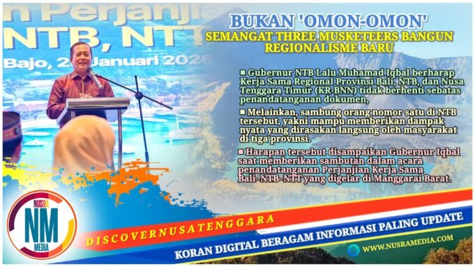 Gubernur NTB : Kerja Sama Bali–NTB–NTT Harus Berdampak Nyata bagi Masyarakat