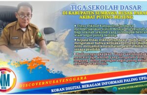 Dikbud Sumbawa Terapkan BDR dan Shift di Sekolah Terdampak Bencana