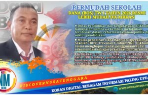 Era Jarot–Ansori, Birokrasi Dipangkas, Dikbud Sumbawa : Dana BOS Lebih Cepat Cair