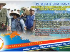 Bupati Jarot Pimpin Safari Menanam Pohon di Moyo Utara : Hijaukan Kembali Sumbawa