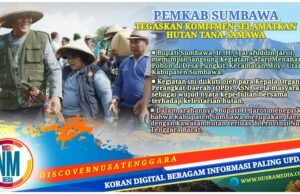 Bupati Jarot Pimpin Safari Menanam Pohon di Moyo Utara : Hijaukan Kembali Sumbawa