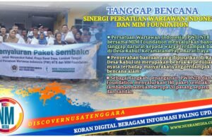 PWI NTB dan MIM Foundation Salurkan Ratusan Paket Sembako untuk Korban Banjir