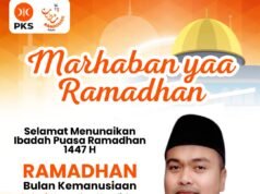 Keluarga Besar DPD PKS KSB : Selamat Menunaikan Ibadah Puasa 1447 H
