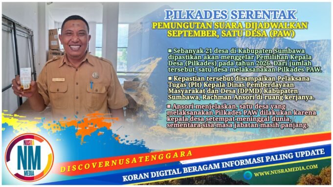 DPMD Sumbawa Pastikan 21 Desa Gelar Pilkades Tahun Ini