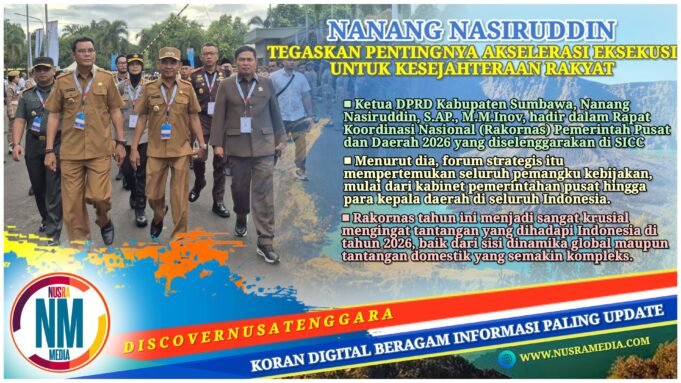 Hadiri Rakornas 2026, Ketua DPRD Sumbawa : Sinergi Pusat dan Daerah Kunci Sukses Pembangunan