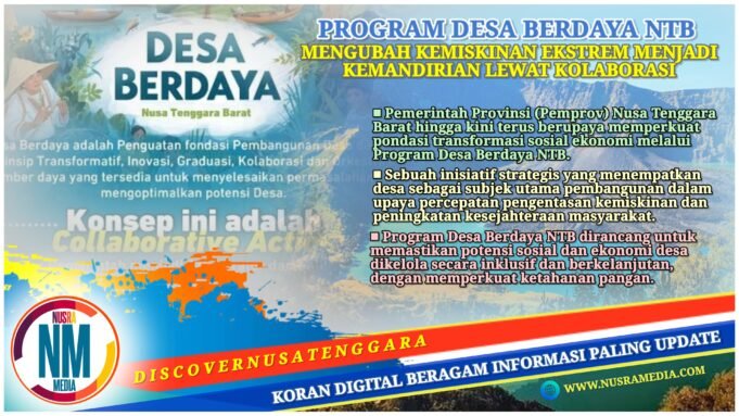 Pemprov NTB “Gaspol” Wujudkan Desa Mandiri Lewat Desa Berdaya