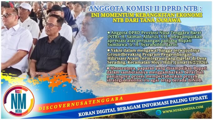 Salman Alfarizi Apresiasi Perjuangan Bupati Sumbawa Wujudkan Hilirisasi Ayam Terintegrasi