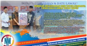 Launching “Satera Bumung”, Johan Rosihan Ajak Generasi Muda Cintai Lawas Sumbawa