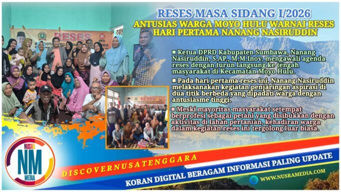 Sasar Dua Titik, Ketua DPRD Sumbawa “Dihujani” Aspirasi Warga